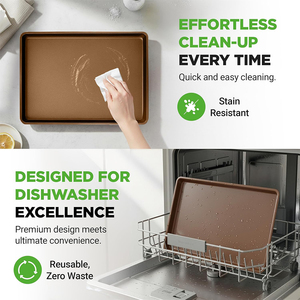 Non-Stick Pan <b>Set</b> 3 Pieces Easy To Clean Carton Steel <b>Bakeware</b> 3 Sizes Cookie Sheets - Product Image 5