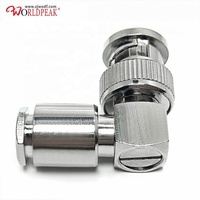 Connecteur coaxial RF de haute qualité BNC mâle/prise à angle droit/coudé pour câble RG58 Lmr195