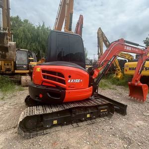 Excavadora de orugas KX155 usada con certificado CE, excavadora de orugas de cinta KX155 serie completa Kubota 155 163 165, excavadora en stock - Product Image 1