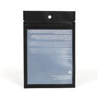 Petits sacs recyclables en papier d'aluminium pour fil dentaire avec fenêtre transparente sur un côté dans la pochette d'alignement avant