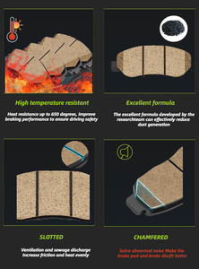 55200-57K10 D1614 plaquettes de frein en Chine prix bon marché et plaquette de frein en céramique de carbone de haute qualité nouveau pour Nissan Changan - Product Image 5