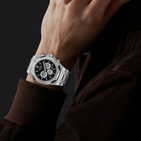 Montre à quartz japonais personnalisée Frost Dust en acier inoxydable montres automatiques de marque privée étanches