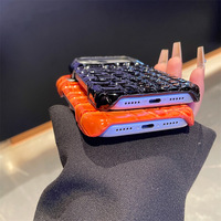 Nouvelle coque de téléphone à motif crocodile, en similicuir, anti-chute, simple, demi-coque, compatible avec iPhone 17 Pro Max