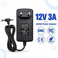 Personnalisation professionnelle, certifié CE, fiable, adaptateur secteur AC/DC 12V 3A, prise EU, 36W, chargeur mural