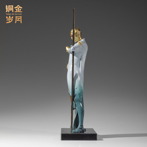 Figura del Rey Mono de los Años del Cobre y del Oro, Adorno de cobre coloreado, decoración artística hecha a mano para mesa, regalo de Año Nuevo Chino - Product Image 4