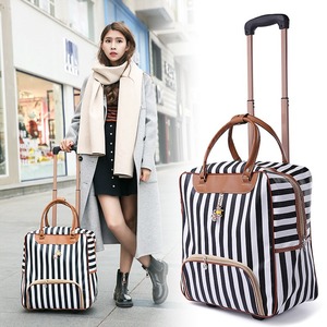 Bolsa <span class=keywords><strong>de</strong></span> <span class=keywords><strong>Viaje</strong></span> <span class=keywords><strong>con</strong></span> <span class=keywords><strong>Ruedas</strong></span>, Impermeable, <span class=keywords><strong>de</strong></span> PU <span class=keywords><strong>con</strong></span> Rayas, Nueva 2024, Bolsa <span class=keywords><strong>de</strong></span> Mano Tipo Trolley para Mujer - Product Image 5