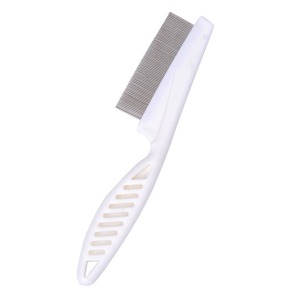 <b>Pet</b> Flea Comb Fine Tooth Steel Pin Dog Cat Grooming Small And Large Size Plastic Handle Cleaning Tool - Product Image 5