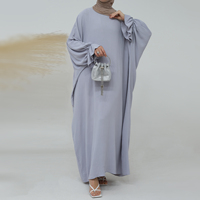 Nouvelle robe de grande taille pour femmes Abaya vêtements islamiques Abaya musulmane de Dubaï Robe abaya pour femmes islamiques froissées en polyester robes modestes