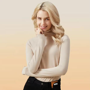 Pull col roulé mi-haut pour femme à manches longues du fabricant - Product Image 1