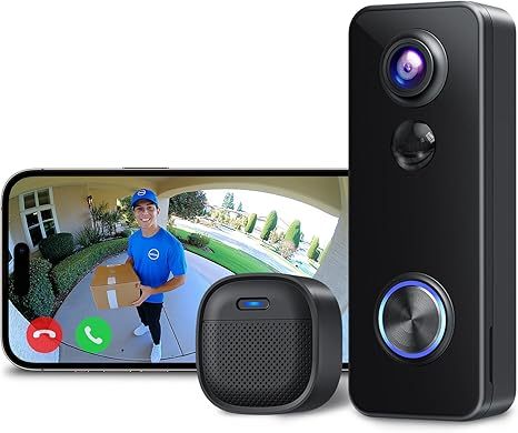 Manufacturer Wholesales Waterproof Smart Video Doorbell Cameras, Equipped with a Fisheye Lens for a Wide Field of View.