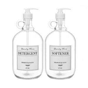 Vente en gros de <span class=keywords><strong>distributeur</strong></span> de détergent à <span class=keywords><strong>lessive</strong></span> <span class=keywords><strong>liquide</strong></span> en verre <span class=keywords><strong>Distributeur</strong></span> de détergent à <span class=keywords><strong>lessive</strong></span> 64oz pour savon adoucissant - Product Image 1
