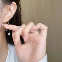 Boucles d'oreilles pendantes en or jaune 18 carats avec diamant de laboratoire en forme de poire, style filigrane, tendance
