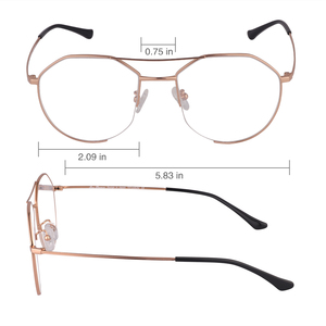 99yi Rond <span class=keywords><strong>Monture</strong></span> Optique En Titane Pur En Gros Lunettes <span class=keywords><strong>De</strong></span> <span class=keywords><strong>Vue</strong></span> Femmes Hommes 2019 Lunettes en métal - Product Image 3