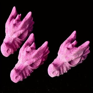 จี้หัวมังกรแกะสลักจากทับทิมธรรมชาติคุณภาพสูงสำหรับทำเครื่องประดับ ของขวัญ ตกแต่งบ้าน พลังบำบัด ขายส่ง - Product Image 4