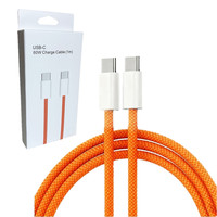 Cable de Carga Rápida USB C a USB C Trenzado de Alta Calidad de 60W, Cable de Datos Tipo C para iPhone 15 16 17 Pro Max