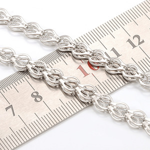 Cadena de Acero Inoxidable con Diseño Innovador en Forma de Linterna |   Estructura Compleja Única para la Creación de Joyería DIY - Product Image 5