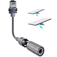 Adaptador Ethernet Starlink CPE de Fábrica, PVC, Cobre Puro, Blindado, IP68, Resistente al Agua, Conectores RJ45 Hembra, Cable de Extensión, Paquete de 1