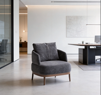 Canapé simple en tissu moderne et épuré pour bureau de vente, réception, négociation, chaise de loisirs, mobilier de salle d'exposition, hôtel