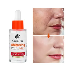 GUANJING Skin Care Deep Nourishment Collagen Vitamin C Serum Whitening Facial Hyaluronic Acid Vc Serum