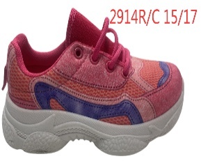 Sneakers in rete rosa per bambine 4-6 anni, scarpe chunky traspiranti primavera autunno, scarpe per bambini con lacci, suola in gomma, intersuola in EVA - Product Image 1