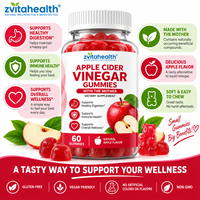 Gummies véganes au vinaigre de cidre de pomme à marque privée avec vitamine B12 et chrome pour le soutien du métabolisme et la gestion du poids chez l'adulte OEM