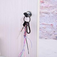 Gantungan kunci karabiner Logam jumlah besar, gantungan kunci Safety Snap Hook Organizer gantungan kunci rantai Diy kerajinan Aksesori gesper klip