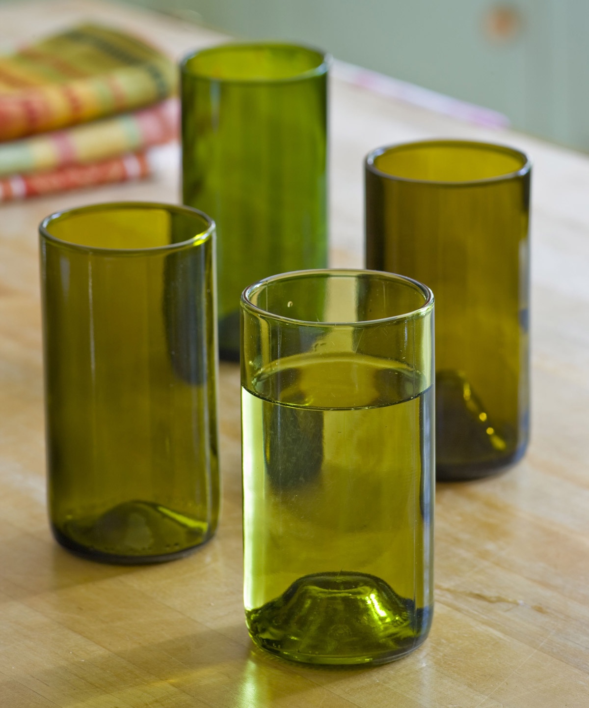 Gerecycled Diy Glas Wijn Flessen Cut Fles Craft Decorating Wijn Fles 500Ml 750Ml Glas Snijden Voor Kaarshouder vaas