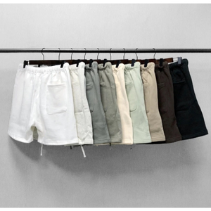 กางเกงขาสั้นผู้ชายผ้าฝ้ายคุณภาพสูง เอวยางยืด สไตล์สปอร์ต แห้งเร็ว พิมพ์ลายซิลค์สกรีน บริการ OEM จากเวียดนาม - Product Image 3