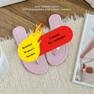 Nouveautés : Sandales plates de luxe au design tendance, chaussures décontractées d'extérieur légères et confortables en <span class=keywords><strong>cuir</strong></span> pour femmes - Product Image 5