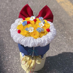 Cadeau de la Saint-Valentin pour petite amie : bouquet de roses éternelles en savon coloré, fleur artificielle à tenir en main - Product Image 3