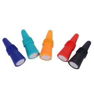 Bouchon de bouteille de vin en silicone créatif en forme de cône, réutilisable, à vide, pour la maison et la cuisine - Product Image 1