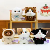 Nuevo producto Super suave oso de peluche colgante de dibujos animados de tres colores oso Siamés muñeca lindo pequeño transfronterizo al por mayor