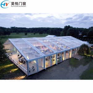 Verrière moderne autoportante en aluminium, imperméable, avec toit plat en verre trempé, pour terrasse d'hôtel - Product Image 3