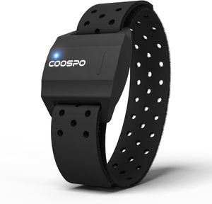 Monitor de Ritmo Cardíaco COOSPO Deportivo Recargable de Doble Banda, Sensor Óptico IP67, Compatible con ANT+ para BT Peloton DDP Yoga - Product Image 1