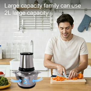 <span class=keywords><strong>Picadora</strong></span> de Carne Eléctrica de Acero Inoxidable de 300 W y 2 L, <span class=keywords><strong>Picadora</strong></span> de Carne Doméstica Totalmente Automática de 220 V para Cocina - Product Image 5