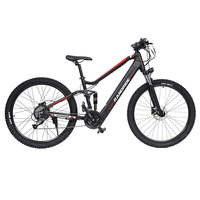 Vélo Électrique Tout-Terrain VTT 27,5 Pouces 1000W Haute Vitesse à Suspension Intégrale pour Adultes, Stock Central Polonais, Manuel