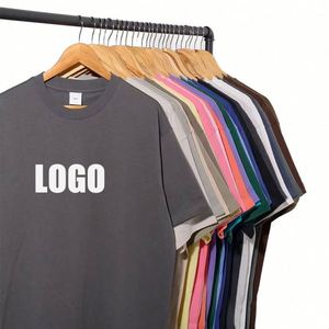 Design 300 Grams Cotton T-shirt Plain High Quality T-shirts 100% Cotton Custom Logo O Neck Tshirts for Men - Product Image 5