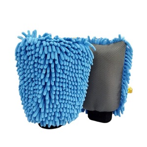 Gant de lavage de voiture en microfibre chenille, double face, 24,5*18 cm, pour l'entretien des véhicules - Product Image 4