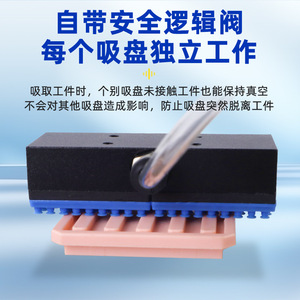 Vacuum <b>Suction</b> Cup 4 <b>Pads</b> 10 L Min Air Consumption Soft <b>Pad</b> Strong <b>Suction</b> For Vacuum Lifters - Product Image 4