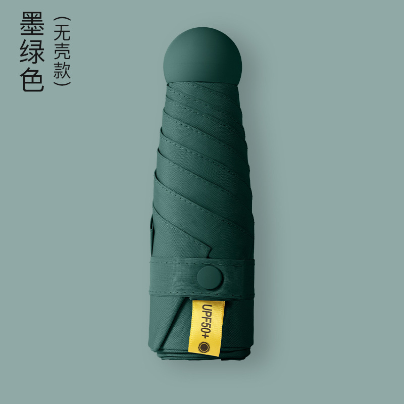 Five-fold umbrella, dark green