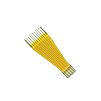Câble FFC flexible 0,3 mm 45 broches pour carte de circuit imprimé (PCB) avec connecteur, de type pigtail vers fil discret