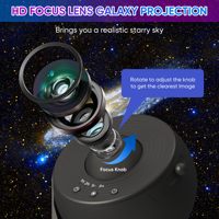 Projecteur d'étoiles d'astronomie 13 lampes-Projecteur d'espace de plafond de chambre à coucher 2025HD, motif de terre de lune de cadeau décoratif
