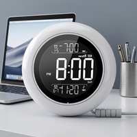 Temporizador de Vibración Silencioso para Personas Sordas, con Problemas de Audición, y que Duermen Profundamente, Reloj Despertador Analógico Digital LED con Vibración para Cama