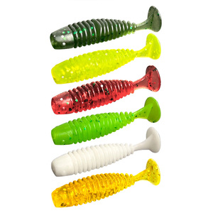 เหยื่อปลอมแบบนิ่ม SWORDFISH Bass Micro Bait ขนาด 3.5 ซม. 4.5 ซม. แบบลอยน้ำ สำหรับน้ำลึก หางรูปตัว T ขนาดเล็ก แบบเกลียว ทำจากสแตนเลส - Product Image 1