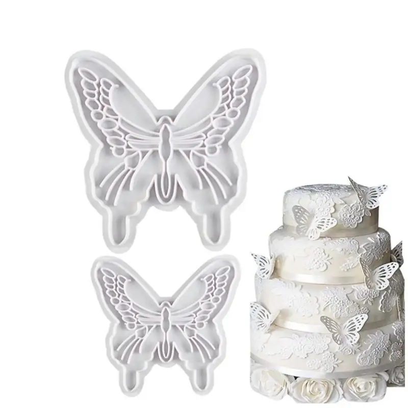 Пластиковый набор Lixsun, 2 шт., 3D мультяшная форма в форме бабочки, форма для выпечки