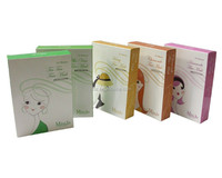 Boîte de papier cosmétiques avec impression personnalisée pour masque facial de maquillage Produits de soins de la peau Boîtes en papier de luxe à texture blanche pour produits de soins de la peau