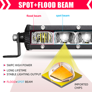 Emark DOT ECE OEM Chất Lượng Cao Công Suất Cao Ip68 <span class=keywords><strong>12</strong></span> 24 <span class=keywords><strong>Volt</strong></span> 20 Inch Xe Off Road 26 Inch Siêu Mỏng Hàng Duy Nhất Dẫn Thanh Ánh Sáng - Product Image 2