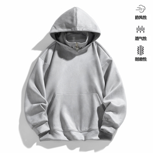 Sudadera con capucha personalizada con logo, ropa de trabajo personalizada, camiseta estampada, bordado, cómoda, informal, fresca para exteriores. - Product Image 5