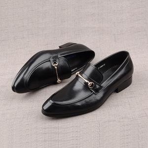 Chaussures habillées formelles pour hommes en cuir italien patchwork à bout pointu, lacées, faites à la main, semelles épaisses, antidérapantes, respirantes et légères - Product Image 4