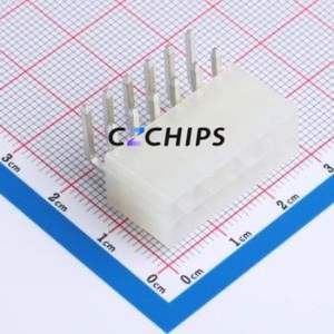 WAFER-WTB4.2-12PWZ Wire-to-Board Pin Header Bent Lead Through Hole,P=4.2mm 2x6P 4.2mm Right Angle Insert Mini-Fit (MX 4.2) - Product Image 1